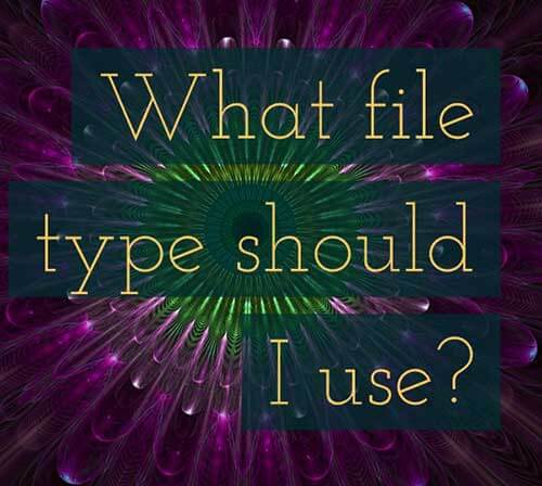 best file type for web and print