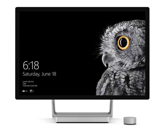 Surface Studio with Surface Dial